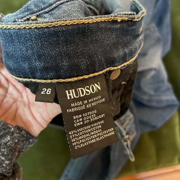Hudson Dark Blue Wash Skinny Jeans Size 26 - Picture 9 of 11